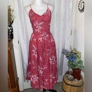 Vintage, Alain Toussant, Floral Dress